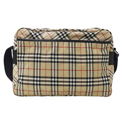 BURBERRY BLUE LABEL バーバリーブルーレーベル ショルダーバッグ ベージュ ナイロン レディース 【中古】