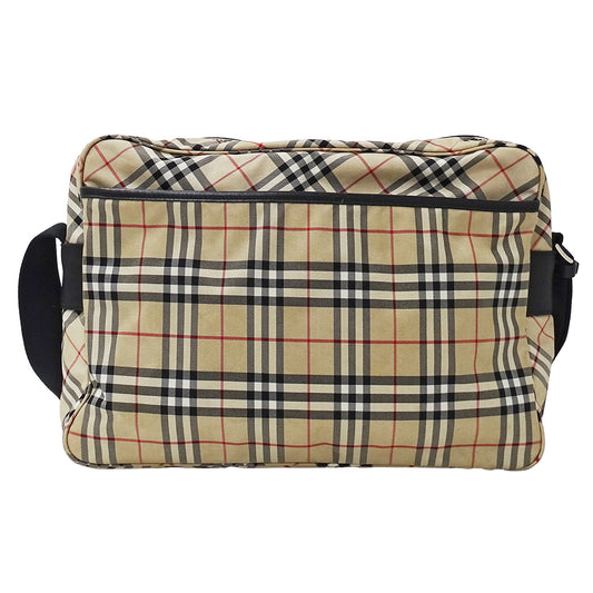 BURBERRY BLUE LABEL バーバリーブルーレーベル ショルダーバッグ ベージュ ナイロン レディース 【中古】