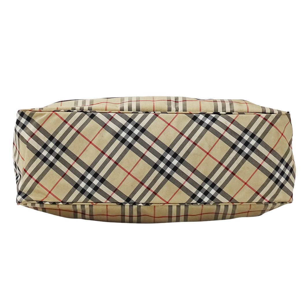 BURBERRY BLUE LABEL バーバリーブルーレーベル ショルダーバッグ ベージュ ナイロン レディース 【中古】