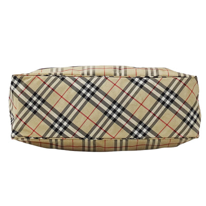 BURBERRY BLUE LABEL バーバリーブルーレーベル ショルダーバッグ ベージュ ナイロン レディース 【中古】