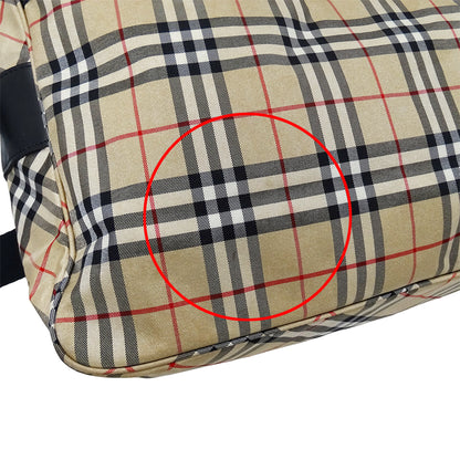 BURBERRY BLUE LABEL バーバリーブルーレーベル ショルダーバッグ ベージュ ナイロン レディース 【中古】
