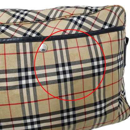 BURBERRY BLUE LABEL バーバリーブルーレーベル ショルダーバッグ ベージュ ナイロン レディース 【中古】
