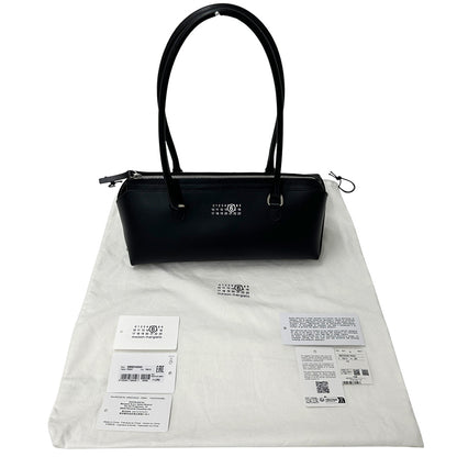 Maison Margiela メゾン マルジェラ バウレットＪ ミディアム ショルダーバッグ MM6 エムエムシックス ブラック レザー レディース 【中古】