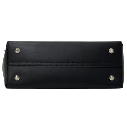 Maison Margiela メゾン マルジェラ バウレットＪ ミディアム ショルダーバッグ MM6 エムエムシックス ブラック レザー レディース 【中古】