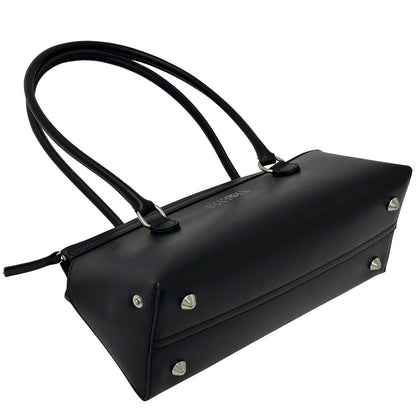 Maison Margiela メゾン マルジェラ バウレットＪ ミディアム ショルダーバッグ MM6 エムエムシックス ブラック レザー レディース 【中古】