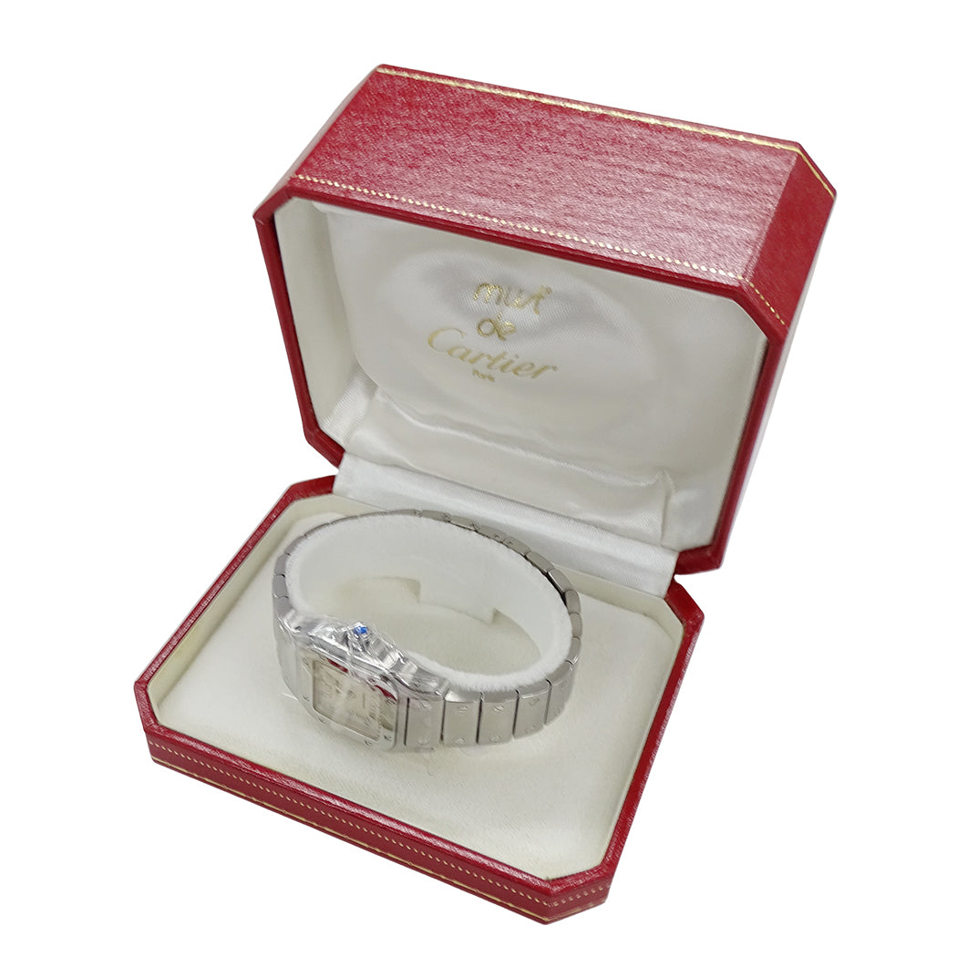 Cartier カルティエ サントスガルベ SM W20044D6 レディース 腕時計 自動巻き AT ステンレス 磨き済み【中古】
