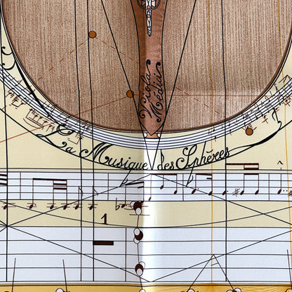 HERMES エルメス カレ90 La Musique des Spheres 球体が奏でる音楽 スカーフ イエロー シルク レディース 【中古】