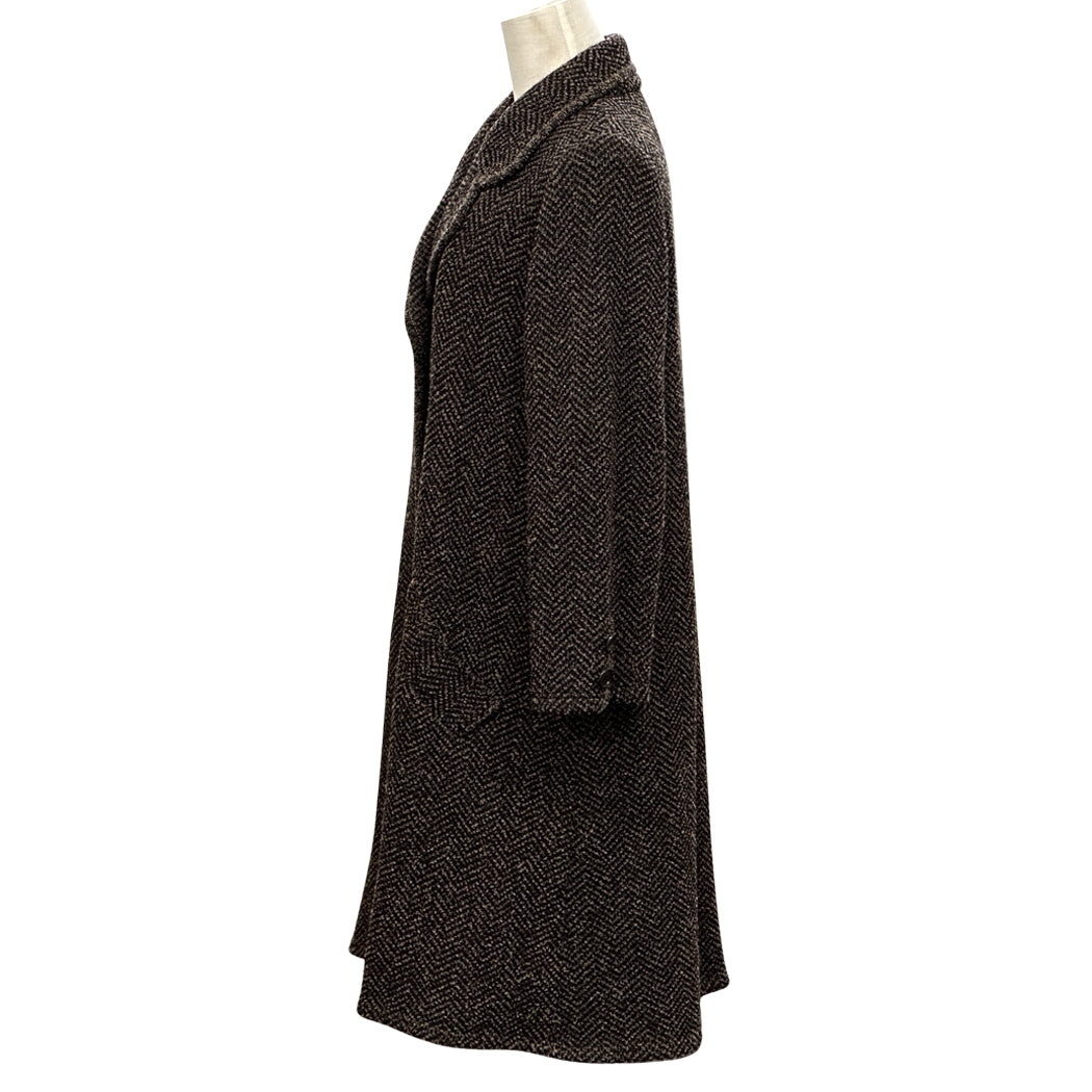 CELINE セリーヌ テーラードコート ブラウン ブラック ウール レディース 【中古】