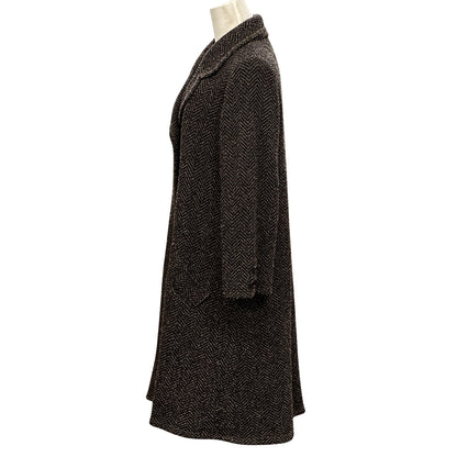 CELINE セリーヌ テーラードコート ブラウン ブラック ウール レディース 【中古】