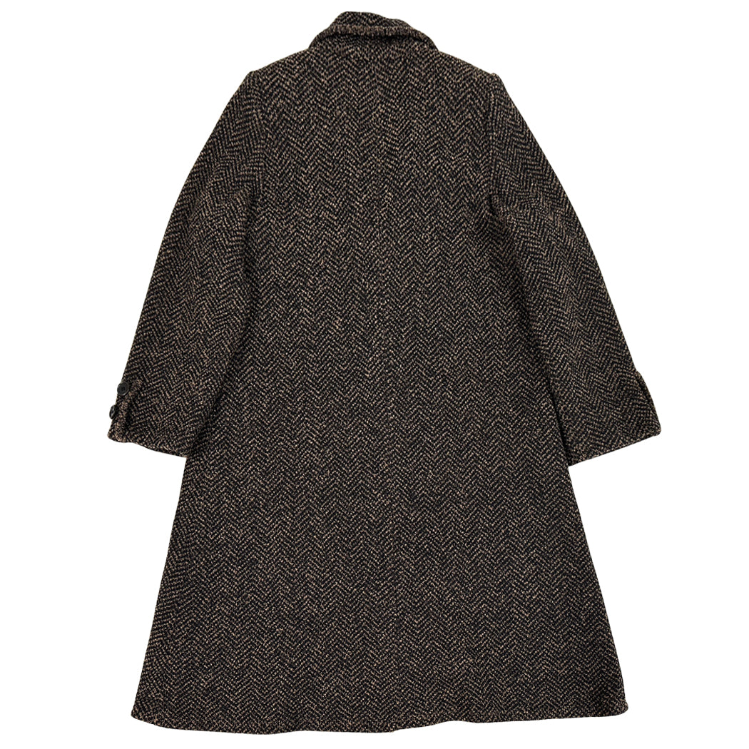 CELINE セリーヌ テーラードコート ブラウン ブラック ウール レディース 【中古】