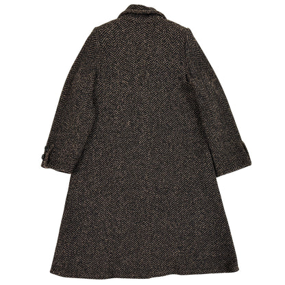 CELINE セリーヌ テーラードコート ブラウン ブラック ウール レディース 【中古】