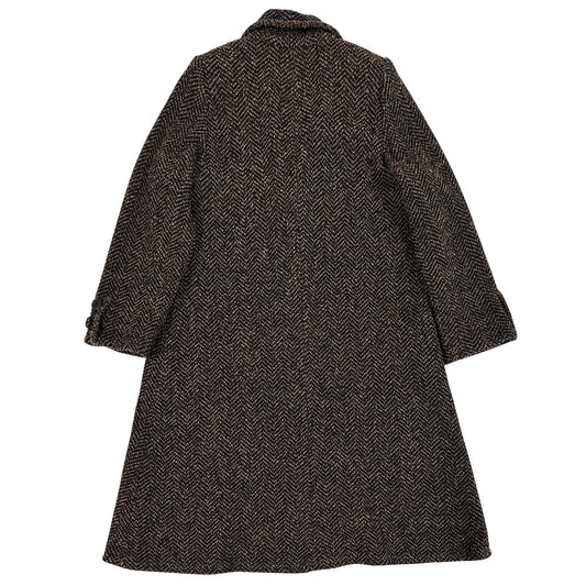 CELINE セリーヌ テーラードコート ブラウン ブラック ウール レディース 【中古】