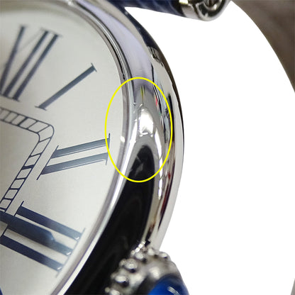 Cartier カルティエ マストヴァンドーム LM ヴェルメイユ W1007065 ボーイズ 腕時計 クオーツ QZ 925 レザー 磨き済み【中古】
