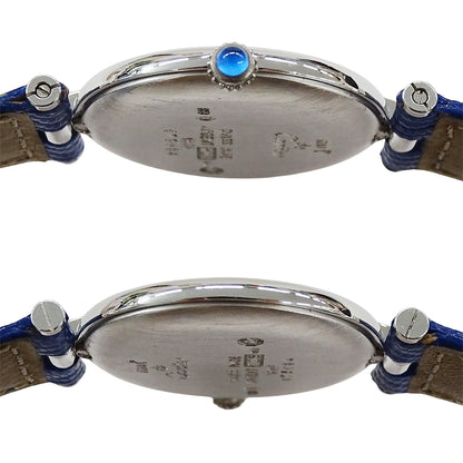 Cartier カルティエ マストヴァンドーム LM ヴェルメイユ W1007065 ボーイズ 腕時計 クオーツ QZ 925 レザー 磨き済み【中古】