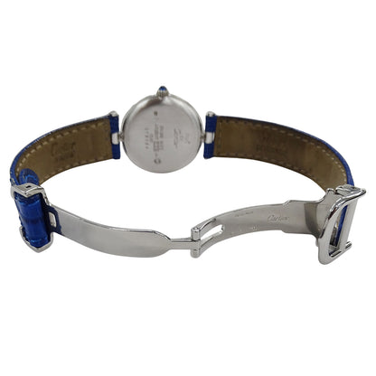 Cartier カルティエ マストヴァンドーム LM ヴェルメイユ W1007065 ボーイズ 腕時計 クオーツ QZ 925 レザー 磨き済み【中古】