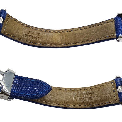 Cartier カルティエ マストヴァンドーム LM ヴェルメイユ W1007065 ボーイズ 腕時計 クオーツ QZ 925 レザー 磨き済み【中古】