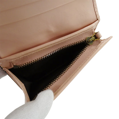 GUCCI グッチ 二つ折り財布 シマ ピンク ゴールド金具 548057 キャット レディース【中古】