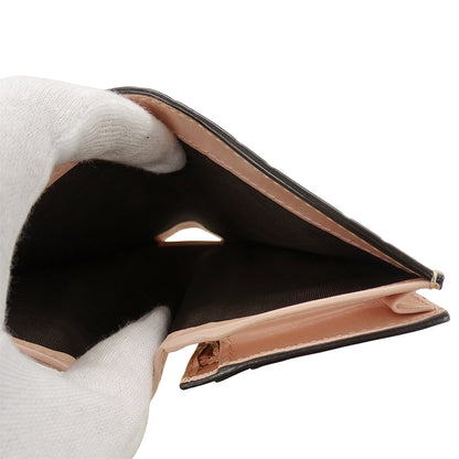 GUCCI グッチ 二つ折り財布 シマ ピンク ゴールド金具 548057 キャット レディース【中古】
