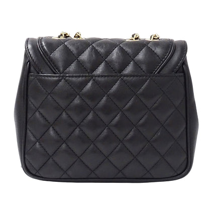 CHANEL シャネル ショルダーバッグ マトラッセ ブラック ゴールド金具 ラムスキン レディース 【中古】