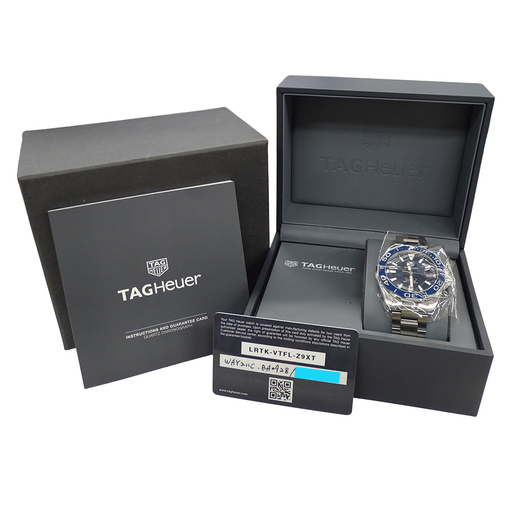 TAG Heuer タグホイヤー アクアレーサー WAY211C BA0928 メンズ 腕時計 デイト 自動巻き AT磨き済み【中古】