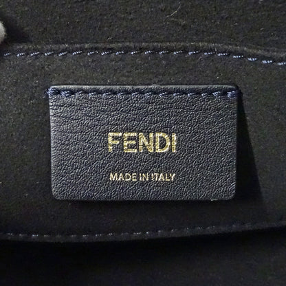 FENDI フェンディ バイザウェイ ミニ 2wayバッグ ズッカ ブルー ブラック 8BS067 レディース 【中古】