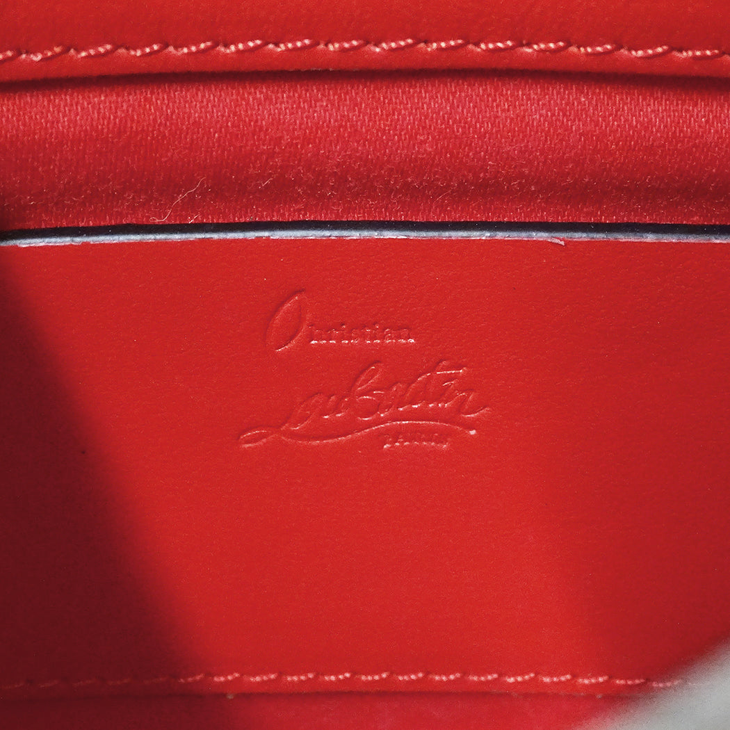 Christian Louboutin クリスチャンルブタン カラスカイ ミニ ショルダーバッグ ベージュ レザー レディース 【中古】
