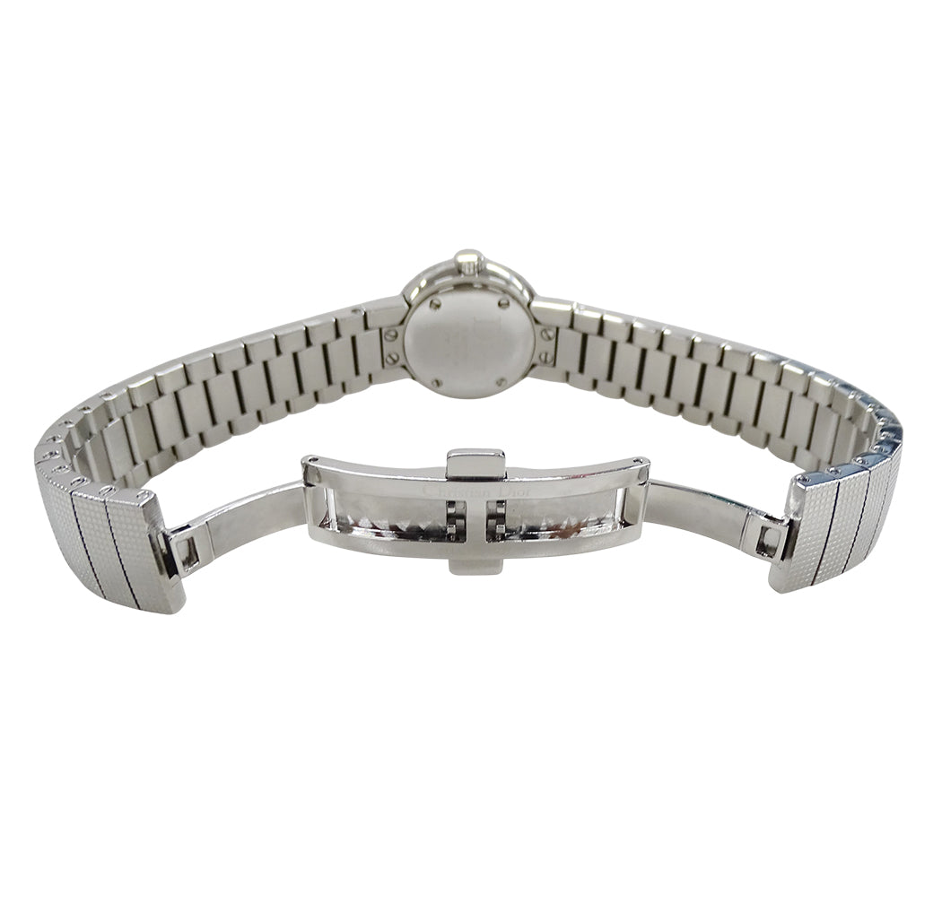 Dior ディオール ラ ベイビー ディ CD41110 レディース 腕時計 12Pダイヤ シェル クオーツ SS 磨き済み【中古】