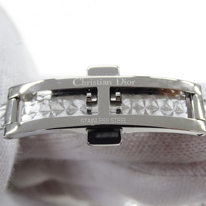 Dior ディオール ラ ベイビー ディ CD41110 レディース 腕時計 12Pダイヤ シェル クオーツ SS 磨き済み【中古】