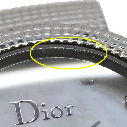 Dior ディオール ラ ベイビー ディ CD41110 レディース 腕時計 12Pダイヤ シェル クオーツ SS 磨き済み【中古】