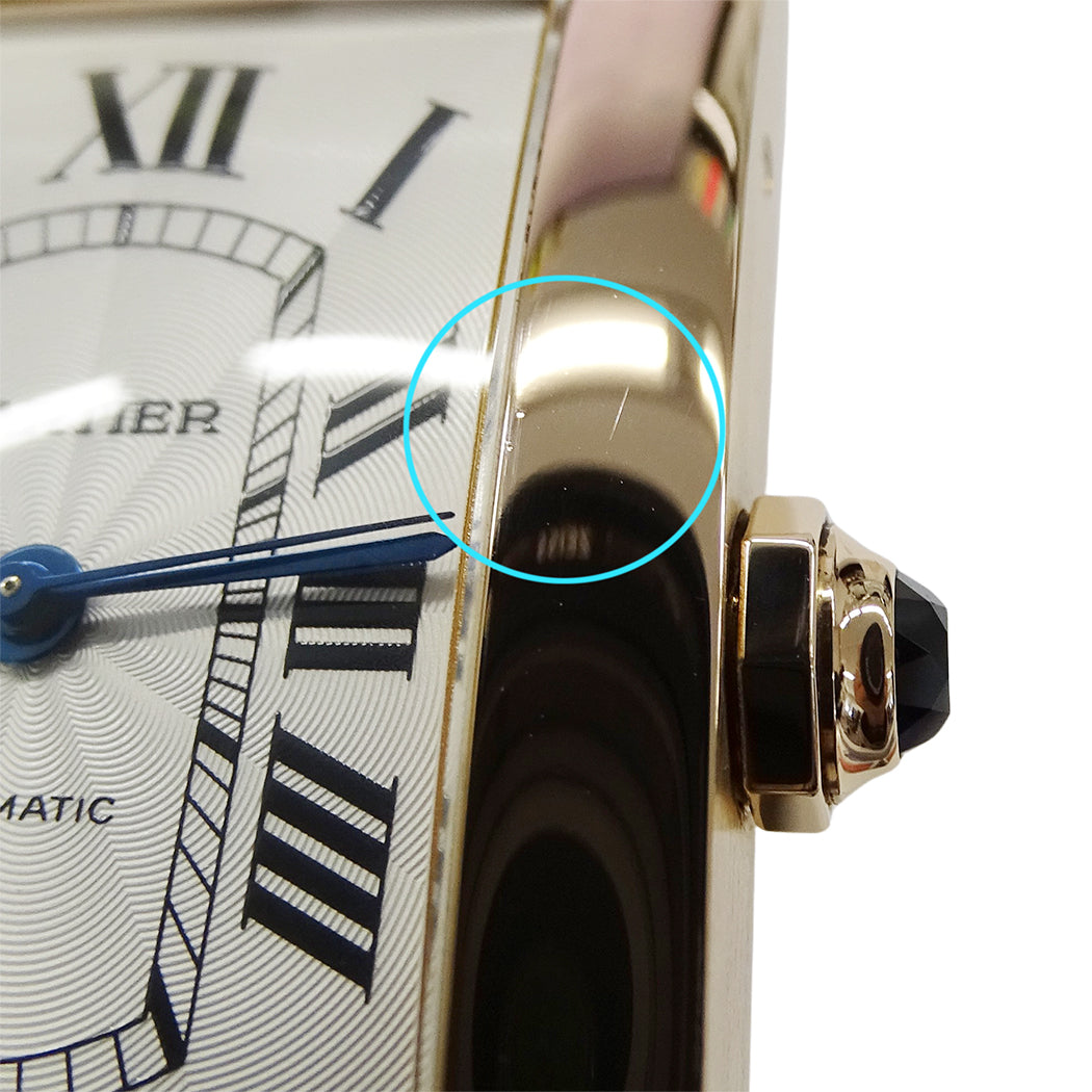 Cartier カルティエ タンクアメリカン XL W2609856 メンズ 腕時計 自動巻き 750PG レザー 磨き済み【中古】