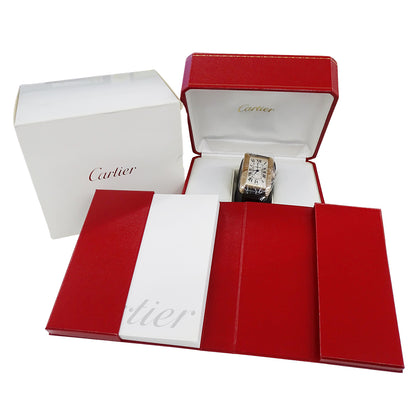 Cartier カルティエ タンクアメリカン XL W2609856 メンズ 腕時計 自動巻き 750PG レザー 磨き済み【中古】
