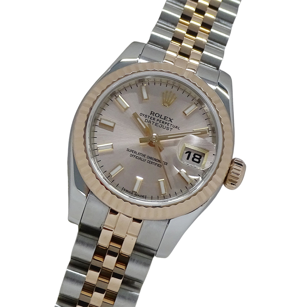 ROLEX ロレックス デイトジャスト 179171 ランダム番 レディース 腕時計 自動巻き AT SS PG 磨き済み 【中古】