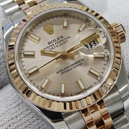 ROLEX ロレックス デイトジャスト 179171 ランダム番 レディース 腕時計 自動巻き AT SS PG 磨き済み 【中古】