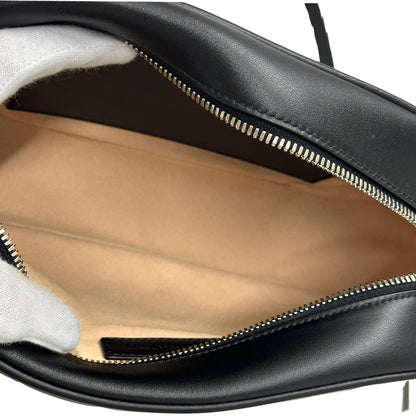 GUCCI グッチ ショルダーバッグ GGマーモント ブラック シルバー金具 447632 レザー レディース 【中古】