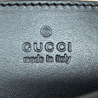 GUCCI グッチ ショルダーバッグ GGマーモント ブラック シルバー金具 447632 レザー レディース 【中古】