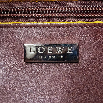 LOEWE ロエベ ショルダーバッグ ボルドー レザー レディース 【中古】