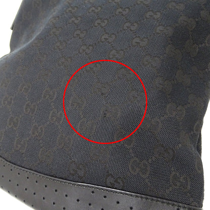 GUCCI グッチ ショルダーバッグ ブラック 145857 GGキャンバス レディース メンズ 【中古】