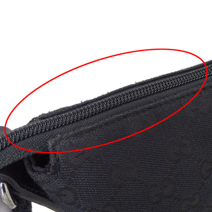 GUCCI グッチ ショルダーバッグ ブラック 145857 GGキャンバス レディース メンズ 【中古】