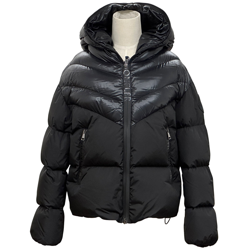 MONCLER モンクレール ダウンジャケット ゲニオック ブラック ナイロン レディース 1 【中古】