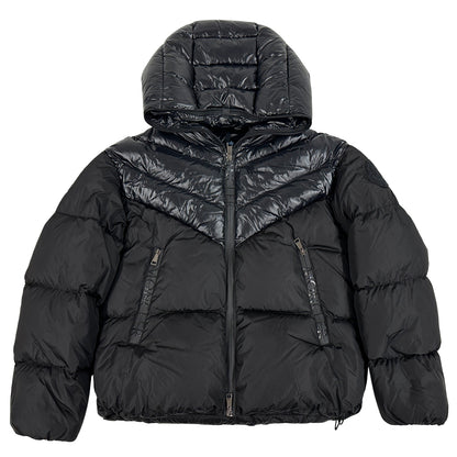 MONCLER モンクレール ダウンジャケット ゲニオック ブラック ナイロン レディース 1 【中古】