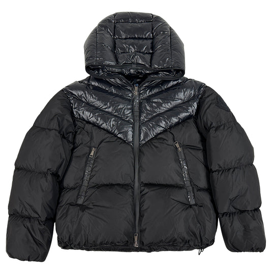 MONCLER モンクレール ダウンジャケット ゲニオック ブラック ナイロン レディース 1 【中古】