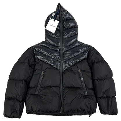 MONCLER モンクレール ダウンジャケット ゲニオック ブラック ナイロン レディース 1 【中古】