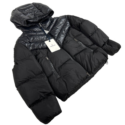 MONCLER モンクレール ダウンジャケット ゲニオック ブラック ナイロン レディース 1 【中古】