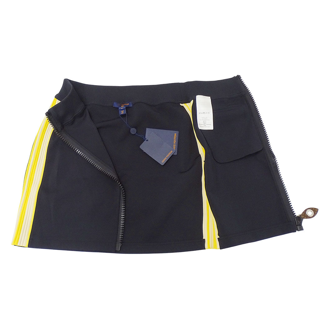 LOUIS VUITTON ルイ・ヴィトン スカート ブラック イエロー ナイロン レディース 【中古】
