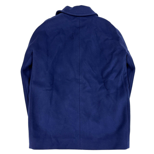 LOUIS VUITTON ルイ・ヴィトン ピーコート ネイビー ゴールド金具 FHCO094 ポリエステル ウール カシミヤ ネイビー レディース 36 モノグラム ハイネック ダブル チンストラップ付き 【中古】