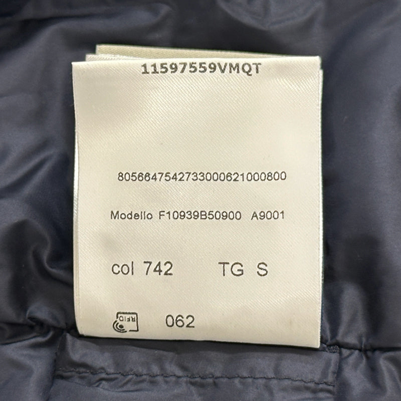 MONCLER モンクレール カーディガン トリコット ダウンジャケット ネイビー F10939B50900 ウール レディース S 【中古】