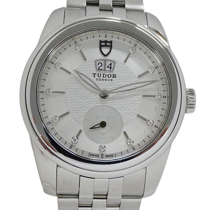 TUDOR チューダー グラマー ダブルデイト M57000 メンズ 腕時計 11Pダイヤモンド 自動巻き SS 磨き済み【中古】