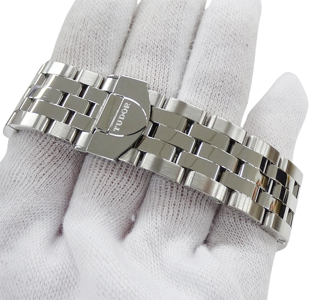 TUDOR チューダー グラマー ダブルデイト M57000 メンズ 腕時計 11Pダイヤモンド 自動巻き SS 磨き済み【中古】