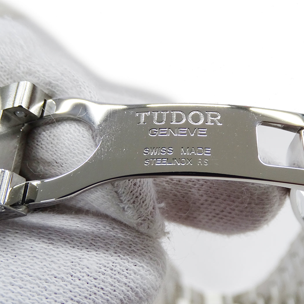 TUDOR チューダー グラマー ダブルデイト M57000 メンズ 腕時計 11Pダイヤモンド 自動巻き SS 磨き済み【中古】