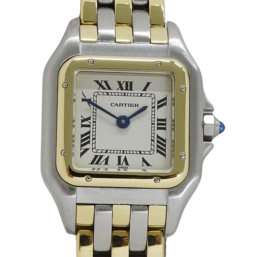 Cartier カルティエ パンテール SM 3ロウ W25029B8 レディース 腕時計 クオーツ SS YG 磨き済み【中古】